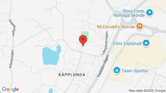 Apartments for rent i Skövde - kort over placeringen