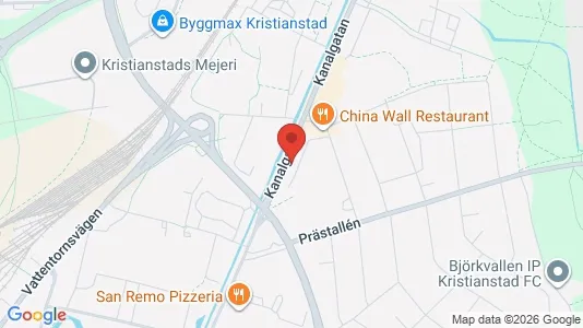 Apartments for rent i Kristianstad - kort over placeringen