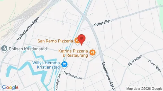 Apartments for rent i Kristianstad - kort over placeringen