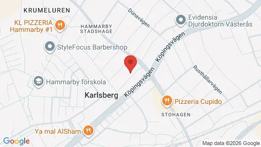 Apartments for rent i Västerås - kort over placeringen