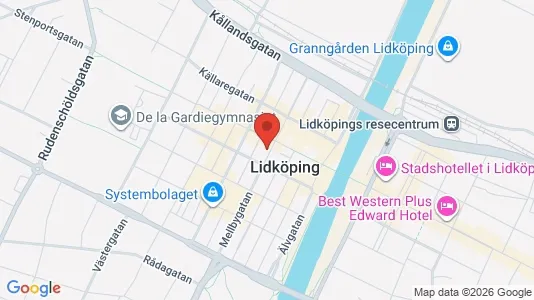 Apartments for rent i Lidköping - kort over placeringen