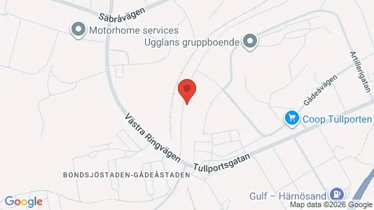 Apartments for rent i Härnösand - kort over placeringen