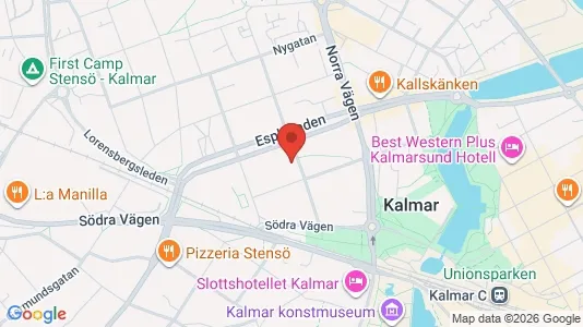 Apartments for rent i Kalmar - kort over placeringen
