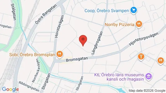 Apartments for rent i Örebro - kort over placeringen