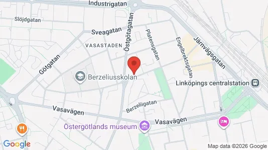 Apartments for rent i Linköping - kort over placeringen