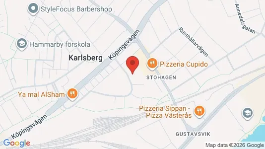 Apartments for rent i Västerås - kort over placeringen