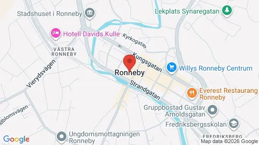 Apartments for rent i Ronneby - kort over placeringen