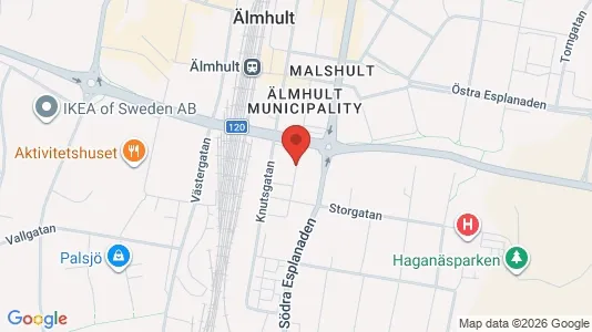 Apartments for rent i Älmhult - kort over placeringen