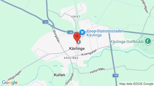 Rooms for rent i Kävlinge - kort over placeringen