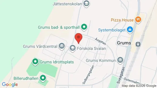 Apartments for rent i Grums - kort over placeringen