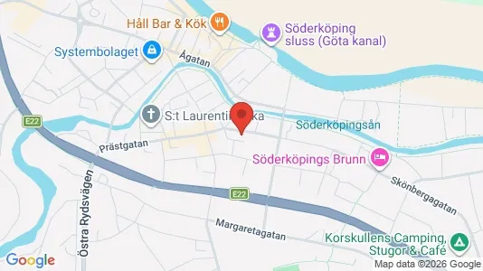 Apartments for rent i Söderköping - kort over placeringen