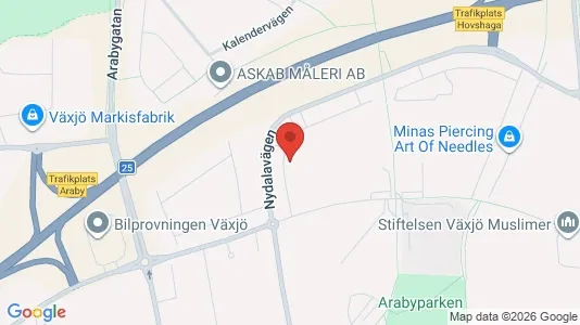 Apartments for rent i Växjö - kort over placeringen