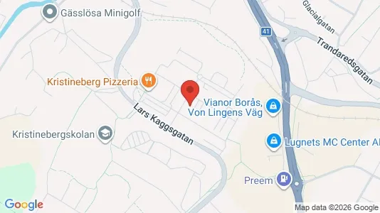 Apartments for rent i Borås - kort over placeringen