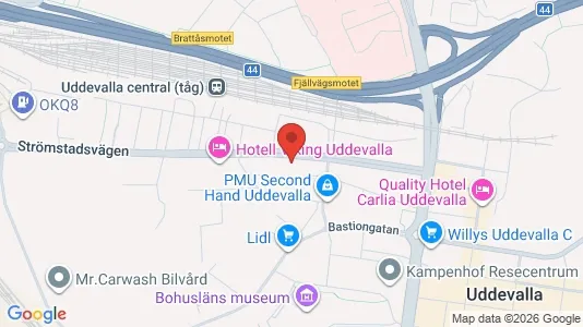 Apartments for rent i Uddevalla - kort over placeringen