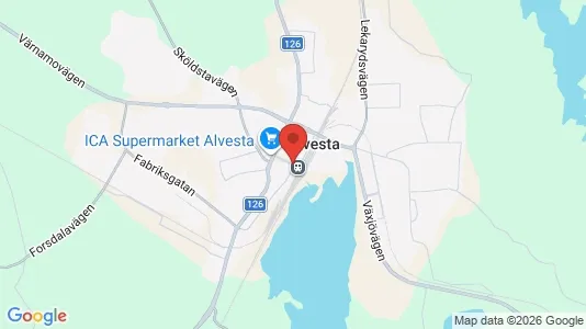 Houses for rent i Alvesta - kort over placeringen
