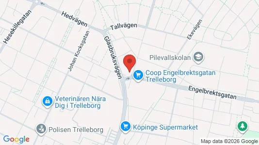 Apartments for rent i Trelleborg - kort over placeringen