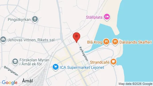 Apartments for rent i Åmål - kort over placeringen