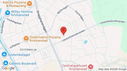 Apartments for rent i Kristianstad - kort over placeringen