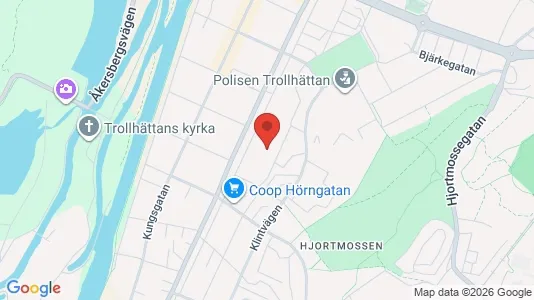 Apartments for rent i Trollhättan - kort over placeringen