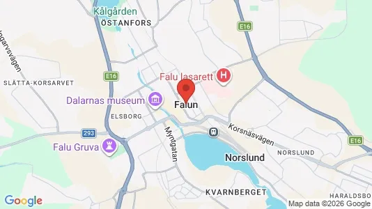 Houses for rent i Falun - kort over placeringen