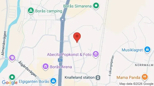 Apartments for rent i Borås - kort over placeringen