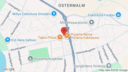 Apartments for rent i Eskilstuna - kort over placeringen