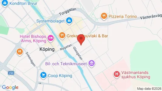 Apartments for rent i Köping - kort over placeringen