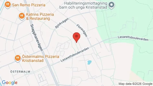 Apartments for rent i Kristianstad - kort over placeringen