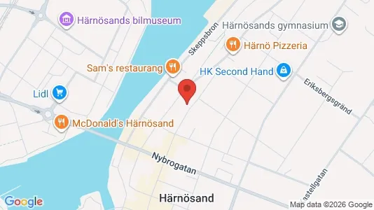 Apartments for rent i Härnösand - kort over placeringen