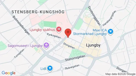 Apartments for rent i Ljungby - kort over placeringen