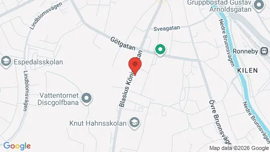 Apartments for rent i Ronneby - kort over placeringen