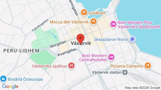 Apartments for rent i Västervik - kort over placeringen