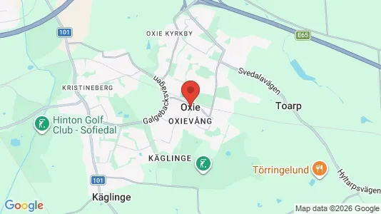 Houses for rent i Oxie - kort over placeringen