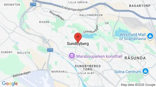 Rooms for rent i Sundbyberg - kort over placeringen