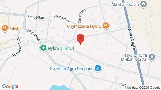 Apartments for rent i Nybro - kort over placeringen