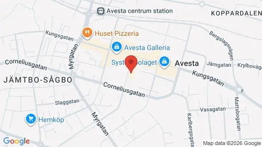 Apartments for rent i Avesta - kort over placeringen