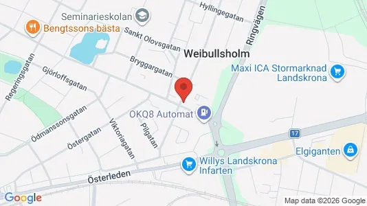 Apartments for rent i Landskrona - kort over placeringen