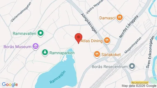 Apartments for rent i Borås - kort over placeringen