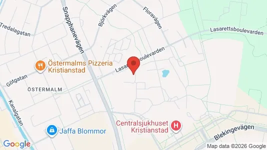 Apartments for rent i Kristianstad - kort over placeringen