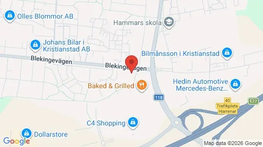 Apartments for rent i Kristianstad - kort over placeringen