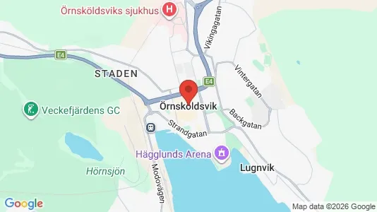 Houses for rent i Örnsköldsvik - kort over placeringen