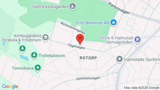 Apartments for rent i Halmstad - kort over placeringen