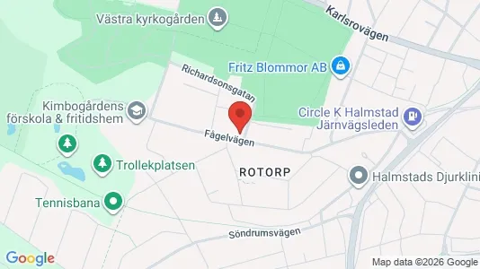 Apartments for rent i Halmstad - kort over placeringen