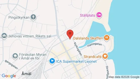 Apartments for rent i Åmål - kort over placeringen