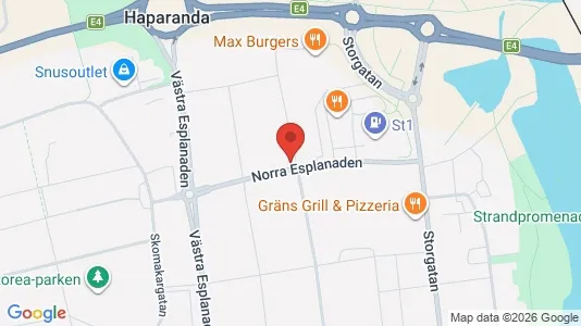 Apartments for rent i Haparanda - kort over placeringen