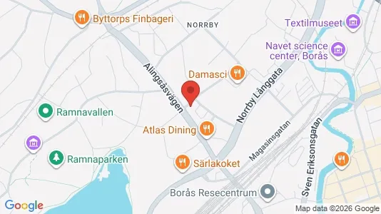 Apartments for rent i Borås - kort over placeringen