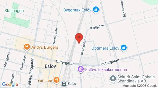 Apartments for rent i Eslöv - kort over placeringen