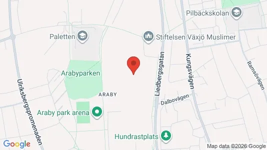 Apartments for rent i Växjö - kort over placeringen
