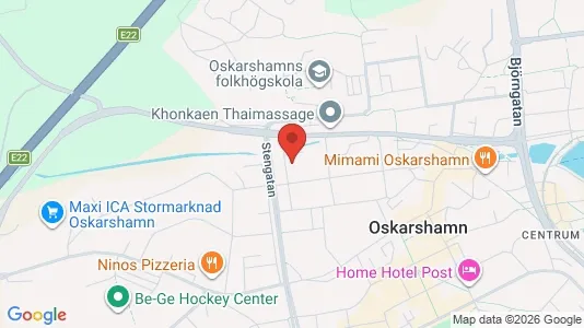Apartments for rent i Oskarshamn - kort over placeringen