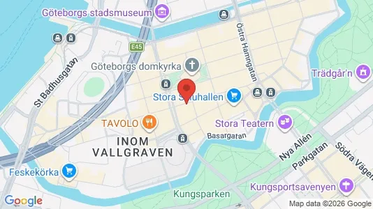 Apartments for rent i Gothenburg City Centre - kort over placeringen